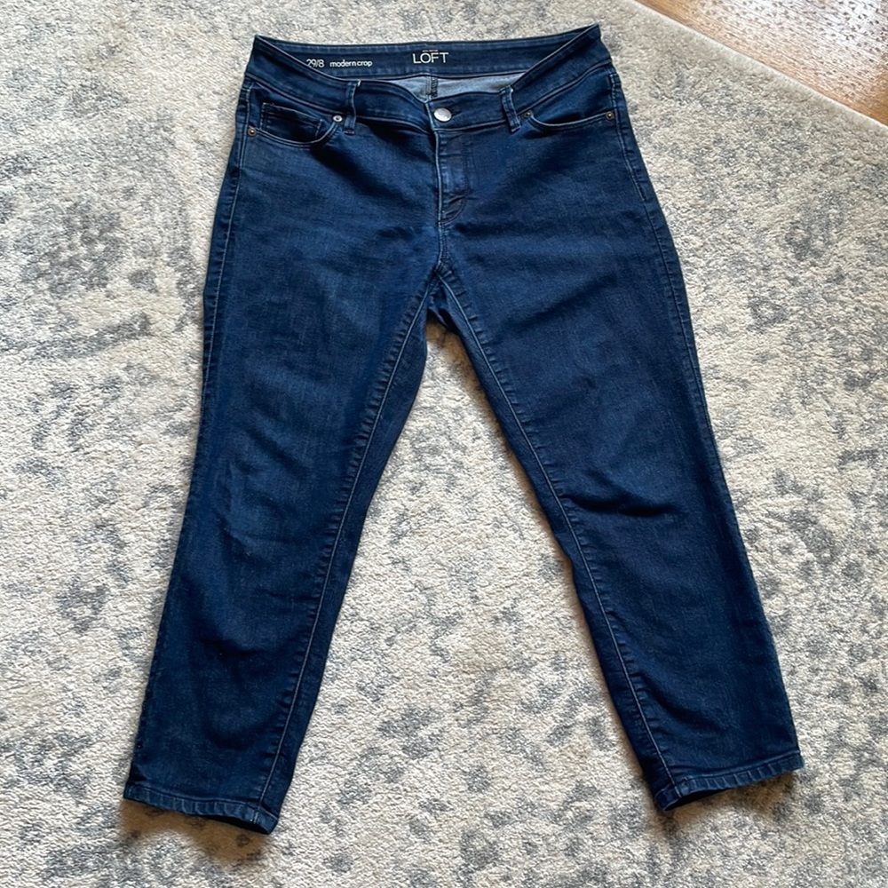 Woman’s Ann Taylor Loft Modern Crop Jeans